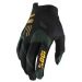 2021 100% iTrack Youth/Kids MX Motocross Offroad Gloves - Pick Size & Color-Sentinel Black-LG