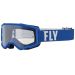 2022 Fly Racing Focus MX Motocross Offroad ATV Goggles - Pick Color-Blue/White-Clear