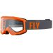 2022 Fly Racing Focus MX Motocross Offroad ATV Goggles - Pick Color-Grey/Orange-Clear