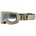 2022 Fly Racing Focus MX Motocross Offroad ATV Goggles - Pick Color-Khaki/Brown-Clear