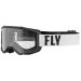 2022 Fly Racing Focus MX Motocross Offroad ATV Goggles - Pick Color-White/Black-Clear