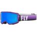 2022 Fly Racing Zone MX Motocross Offroad ATV Goggles - Pick Color-Purple/Black-Sky Blue Mirror/Smoke