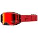 2024 Fly Racing Zone Pro Motocross Offroad ATV Goggles - Pick Color-Red-Red Mirror/Smoke Lens