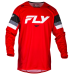 2024 Fly Racing Youth Kinetic Prix Motocross Offroad Jersey - Pick Size & Color-Red/Grey/White-YM