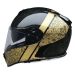 2024 Z1R Warrant Full Face Street Motorcycle Helmet - Pick Size & Color-Pac - Black/Gold-2XL
