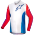 2024 Alpinestars Racer Youth  Motocross Offroad ATV Jersey - Pick Size & Color-Pneuma - Blue/Mars Red/Whtie-YM