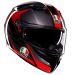 AGV K3 Full Face Street Motorcycle Riding Helmet - Pick Size & Color-Striga - Black/Gray/Red-SM