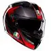 AGV K3 Full Face Street Motorcycle Riding Helmet - Pick Size & Color-Striga - Black/Gray/Red-LG