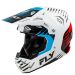 Fly Raicing Formula CP MX Motocross Offroad ATV Helmet - Pick Size & Color-Slice White/Red/Cyan-MD