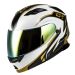 Gmax GM-11 Full face Modular Street Motorcycle Helmet - Pick Size/Color-Volta - White/Gold/Black/Metallic-MD