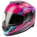 Gmax FF-18 Full Face Street Motorcycle helmet - Pick Size & Color-Drift - Pink/Blue/Black-MD
