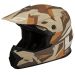 Gmax MX-96 Splinter Full Face Motocross Offroad Helmet - Pick Size & Color-Splinter Matte Brown/Tan/White-XL