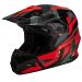 Gmax MX-96 Splinter Full Face Motocross Offroad Helmet - Pick Size & Color-Splinter Black/Red-MD