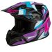 Gmax MX-96 Splinter Full Face Motocross Offroad Helmet - Pick Size & Color-Splinter Black/Purpe/Blue-MD