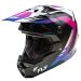 Fly Raicing Formula CP MX Motocross Offroad ATV Helmet - Pick Size & Color-Krypton White/Black/Purple-SM
