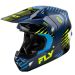 Fly Raicing Formula CP MX Motocross Offroad ATV Helmet - Pick Size & Color-Slice Navy/Hi-Vis/White-MD