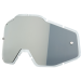 100% Strata MX / Racecraft / Accuri Plus Injected Replacement Lens-Silver Flash Mirror/Clear