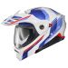 Scorpion EXO-AT960 Modular Adventure Touring/Dual Sport Helmet-Monk White/Blue-2XL