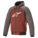 2021 Alpinestars Chrome Sport Motorcycle Hoodie Jacket - Pick Size / Color-Gray/Burgundy-2XL