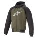 2021 Alpinestars Chrome Sport Motorcycle Hoodie Jacket - Pick Size / Color-Black/Green-2XL