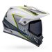 Bell MX-9 Adventure MIPS On Road Full Face Motorcycle Helmet - Pick Color/Size-Dalton - Gloss White/Hi-Viz Yellow-2XL