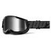 2021 100% Strata 2 Mirror Lens MX Motocross Offroad Goggles-Black-Silver Mirror
