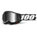 2021 100% Accuri 2 Mirror Lens MX Motocross Offroad Goggles - Pick Size & Color-Black-Silver Mirror