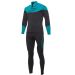 2021 SLIPPERY Breaker John And Jacket Wetsuits Pick Color & Size-Black/Aqua-LG