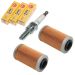 4 NGK Standard Spark Plugs & 2 Oil Filter For Sea-Doo GTI GTX RXP RXT