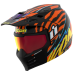 Icon Elsinore Full Face Modular Street/Aventure Touring Motorcycle Helmet-Rad Dawn - Orange-SM