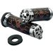 Drag Specialties Skull Grips With Plain Eyes for Harley Davidson DS-243255