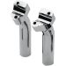 Drag Specialties Chrome 5.5" Buffalo Pullback 1" Handlebars Risers For Harley