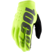 100% Brisker Cold Weather Youth Gloves-Fluorescent Yellow-SM
