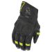 2021 Fly Racing Brawler Leather Street Motorcycle Gloves - Pick Size & Color-Black/Hi-Viz-3XL