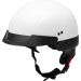 2021 GMAX HH75 Half Face Street Motorcycle Helmet - Pick Size & Color-White-XL