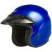 2021 Gmax OF-2 Open Face Street Motorcycle Helmet - Pick Size & Color-Blue-MD