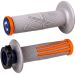 ODI Emig Pro V2 Lock On Grips 2-Stroke 4-Stroke Motocross Dirt Bike Grips-Gray/Orange