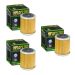 Hiflofiltro HF142 Oil Filter 3 Pack Yamaha YFM350 YFM400 Big Gear Warrior Kodiak