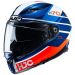 2022 HJC F70 Full Face DOT/ECE Street Motorcycle Helmet - Pick Color/Size-Tino - Blue/Orange/White-XL