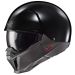 HJC i20 Open Face Street Motorcycle Helmet - Pick Size & Color-Solid Black-MD