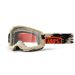 2021 100% Strata 2 Clear Lens MX Motocross Offroad Goggles-Kombat-Clear