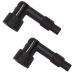 2 NGK Spark Plug Boot Cap Cover Resistor LB05EZ 90 Degree ATV Motorcycle Snow
