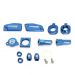 Moose Racing Bling Pack Billet Aluminum Blue For Husqvarna - 1231-0929