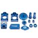 Moose Racing Bling Pack Billet Aluminum Blue For Yamaha - 1231-0905