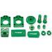 Moose Racing Bling Pack Billet Aluminum Green For Kawasaki - 1231-0903