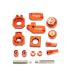 Moose Racing Bling Pack Billet Aluminum Orange For KTM - 1231-0917