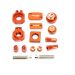 Moose Racing Bling Pack Billet Aluminum Orange For KTM - 1231-0913