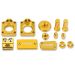 Moose Racing Bling Pack Billet Aluminum Yellow For Suzuki - 1231-0904