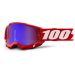 2021 100% Accuri 2 Mirror Lens MX Motocross Offroad Goggles - Pick Size & Color-Red-Blue Mirror