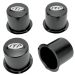 ITP Black Wheel Center Cap For ATV & UTV (Set Of 4 )